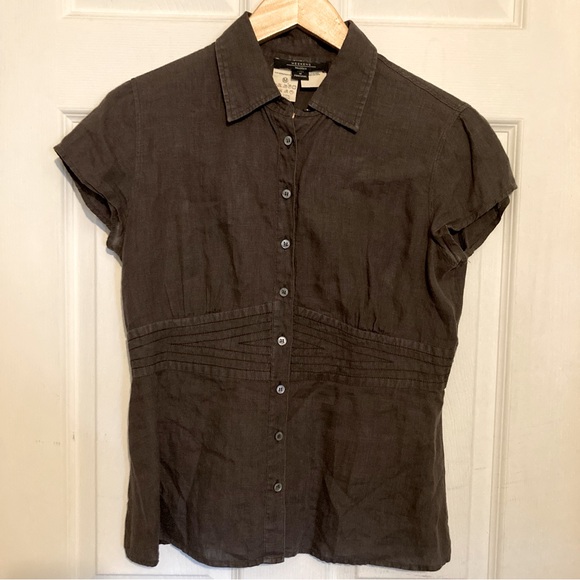 Weekend Max Mara Linen Button Down Shirt - Picture 1 of 9